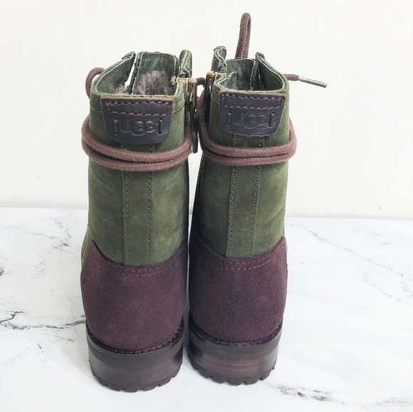 UGG Kilmer  Green Combat Boots - Picture 5 of 7
